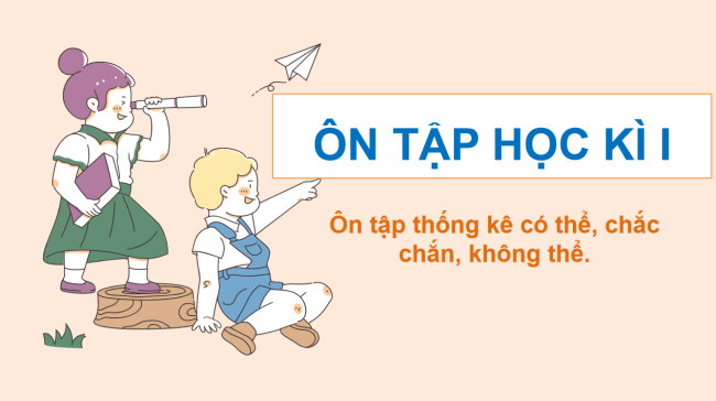 PowerPoint Toán 3: Ôn tập thống kê có thể, chắc chắn, không thể