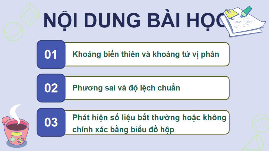 Giáo án Toán 10 Bài 14 Các số đặc trưng đo độ phân tán