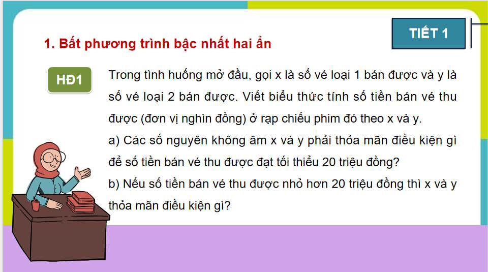 Giáo án Toán 10 Bài 3 Bất phương trình bậc nhất hai ẩn