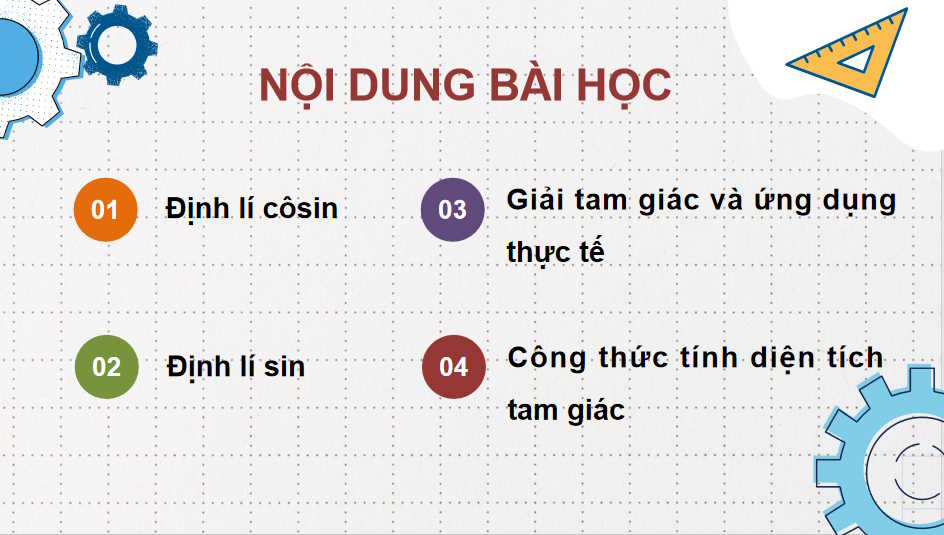Giáo án Toán 10 Bài 6 Hệ thức lượng trong tam giác