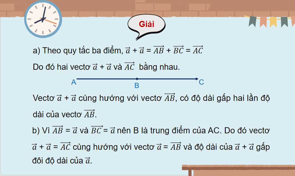 Giáo án Toán 10 Bài 9 Tích của một vectơ với một số