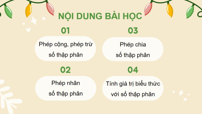 PowerPoint Toán 6 Bài 29: Tính toán với số thập phân