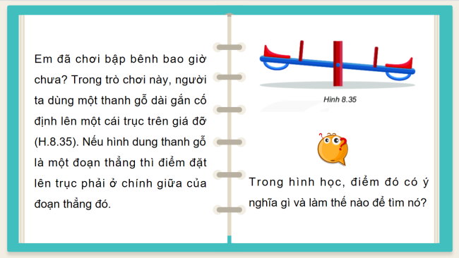 PowerPoint Toán 6 Bài 35: Trung điểm của đoạn thẳng