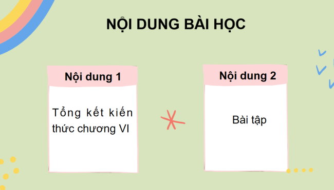 PowerPoint Toán 6 Bài tập cuối chương VI