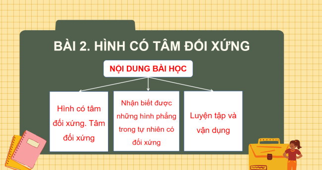 PowerPoint Toán 6 Bài 2: Hình có tâm đối xứng