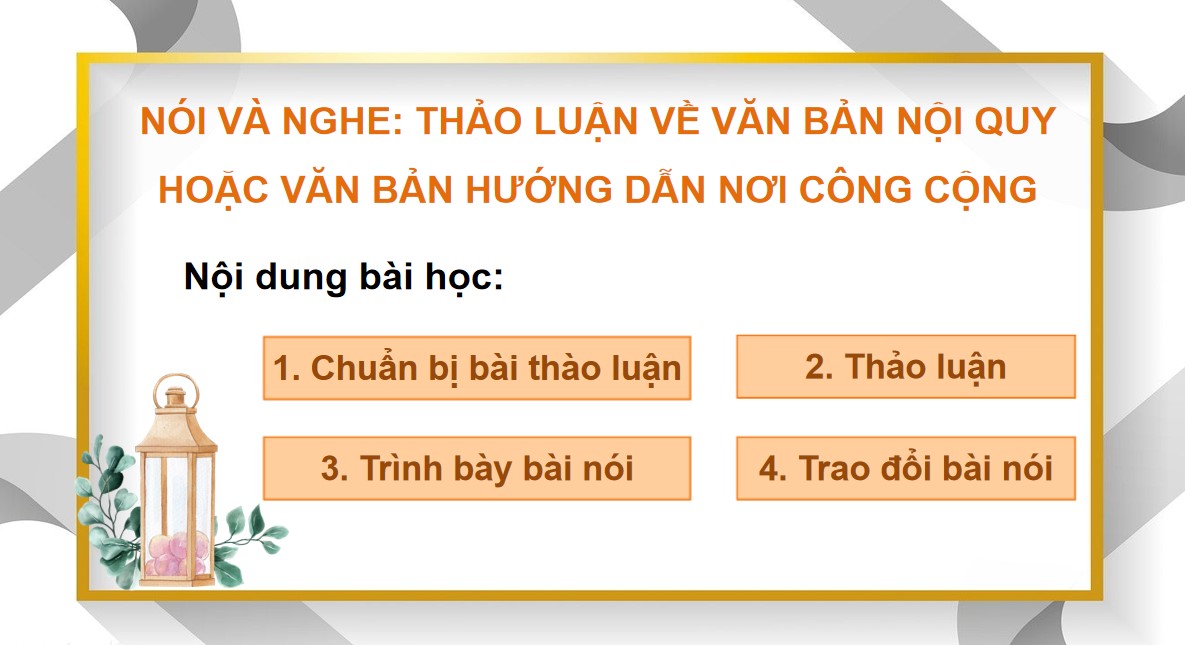 Bài giảng PowerPoint Ngữ Văn 10 Kết nối tri thức Bài 8: Nói và nghe