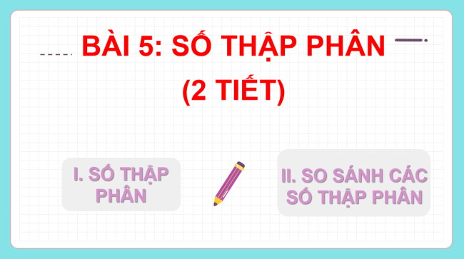 PowerPoint Toán 6 Bài 5: Số thập phân