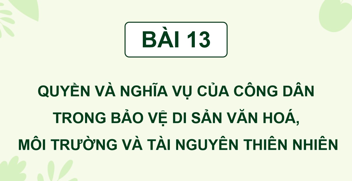 Giáo án điện tử GDKT&PL 12 CTST Bài 13