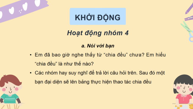 PowerPoint Toán 2: Làm quen với phép chia – dấu chia