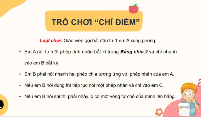 PowerPoint Toán 2: Bảng chia 2