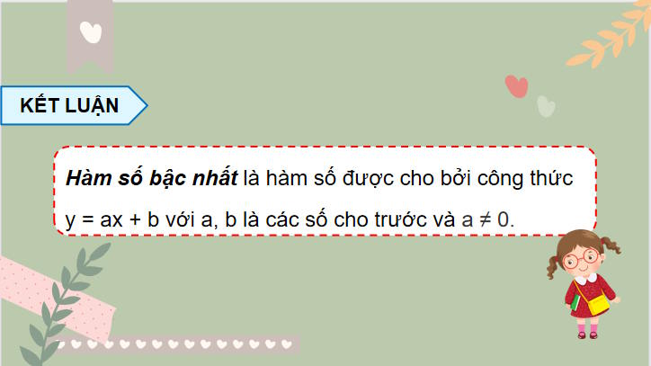 Giáo án Toán 8 Bài 3: Hàm số bậc nhất y = ax + b