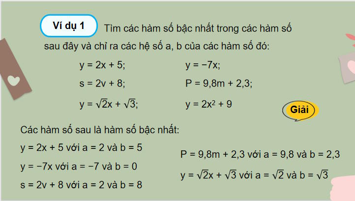 Giáo án Toán 8 Bài 3: Hàm số bậc nhất y = ax + b