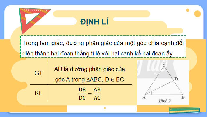Tính chất đường phân giác của tam giác