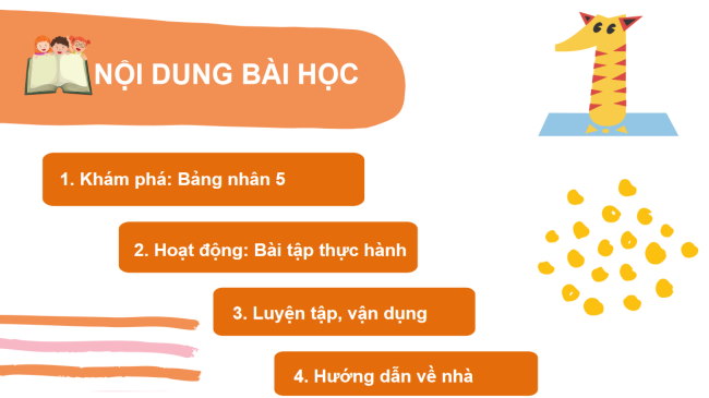 PowerPoint Bài 40: Bảng nhân 5