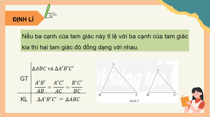 Các trường hợp đồng dạng của hai tam giác