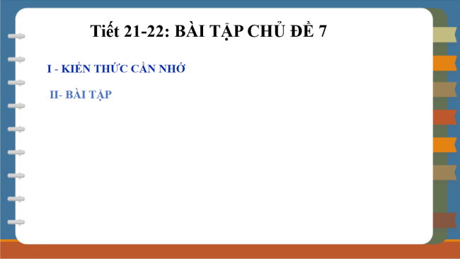 PowerPoint Khoa học tự nhiên 6 Bài tập Chủ đề 7