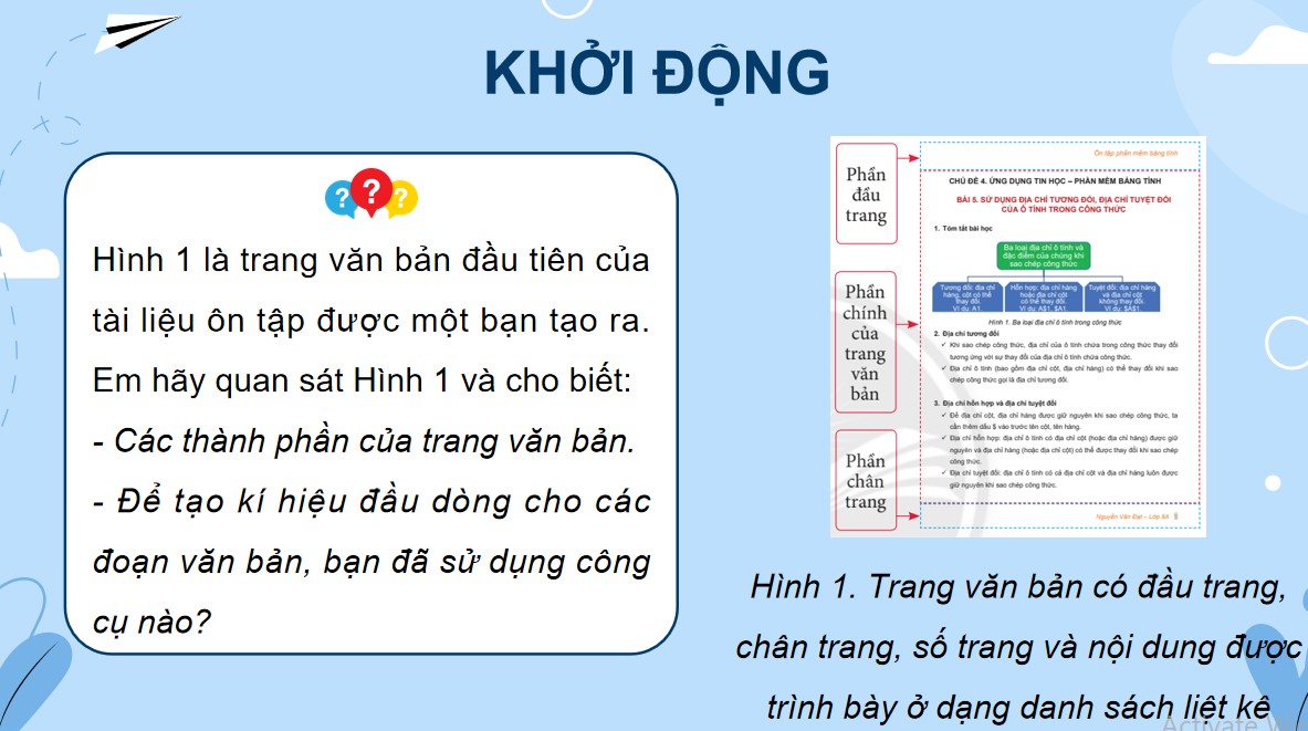 Bài giảng điện tử Tin học 8 CTST Bài 9a