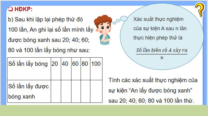 Xác suất lí thuyết và xác suất thực nghiệm