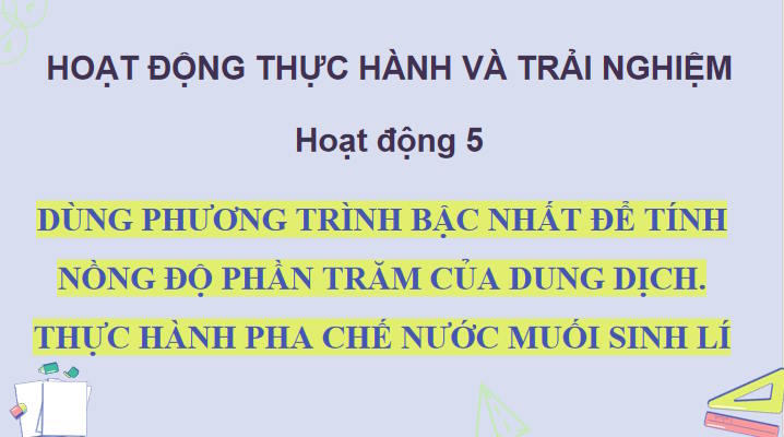 Giáo án PowerPoint Toán 8 Hoạt động 5