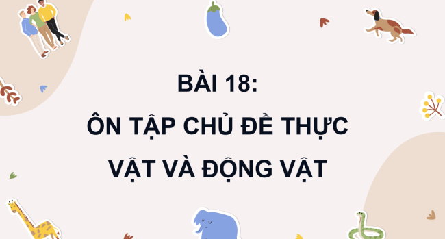 PowerPoint Khoa học 4 Bài 18: Ôn tập chủ đề thực vật và động vật