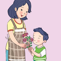 PowerPoint Đạo đức 1 Bài 8: Quan tâm, chăm sóc cha mẹ tích hợp AI