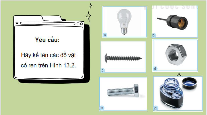 Công nghệ 10 Bài 13: Biểu diễn quy ước ren