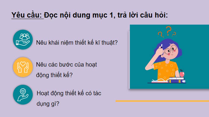 Công nghệ 10 Bài 17: Khái quát về thiết kế kĩ thuật