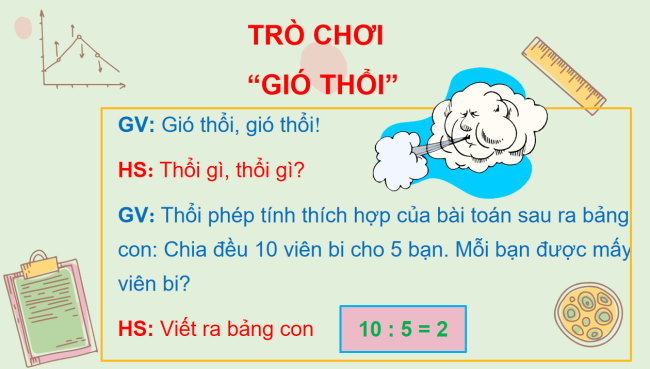 PowerPoint Toán 2: Số bị chia – số chia – thương