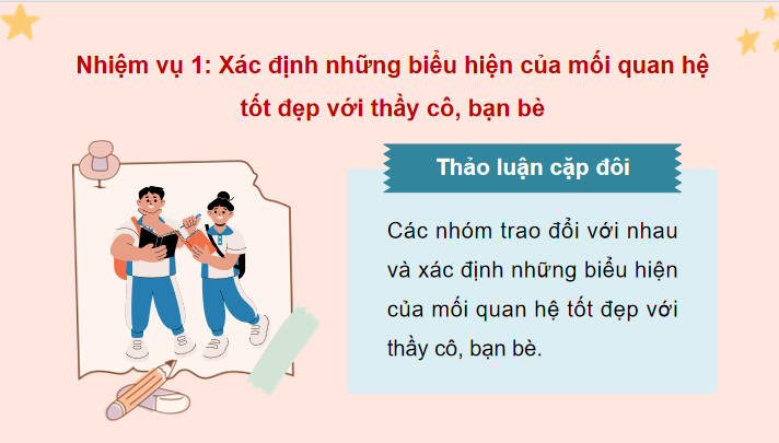 Xây dựng nhà trường và phát triển các mối quan hệ