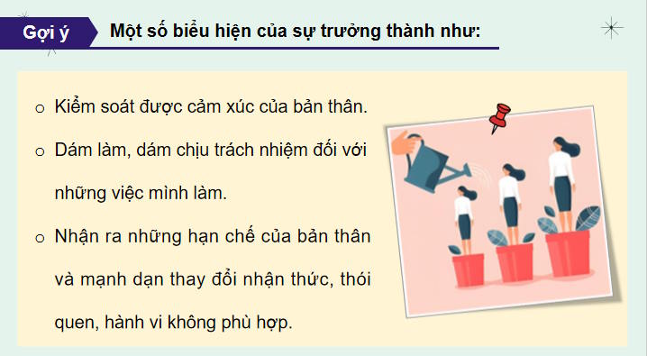 Thay đổi để trưởng thành