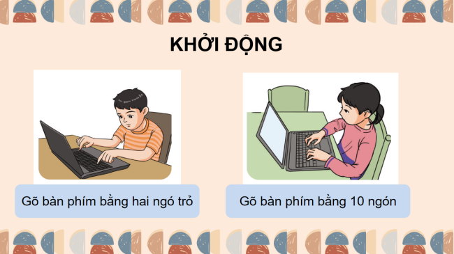 PowerPoint Tin học 3 Bài 2: Em tập gõ hàng phím cơ sở