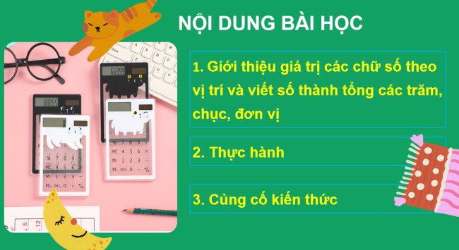 PowerPoint Toán 2: Viết các số thành tổng các trăm, chục, đơn vị