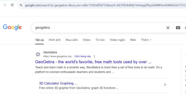 Nêu cách thức tải và cài đặt các phần mềm 3D-GeoGebra và xây dựng nội dung của một bài học về yếu tố hình học cụ thể