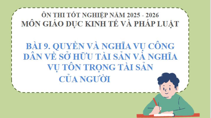 Giáo án ôn thi tốt nghiệp Giáo dục Kinh tế và Pháp luật 12 Bài 9