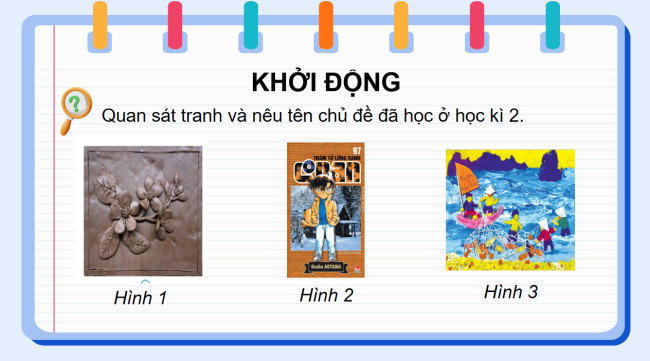 PowerPoint Mĩ thuật 5 Bài ôn tập: Cùng nhau ôn tập học kì 2