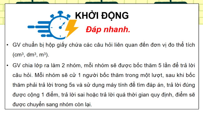 PowerPoint dạy thêm Toán 5 Bài 47: Mét khối