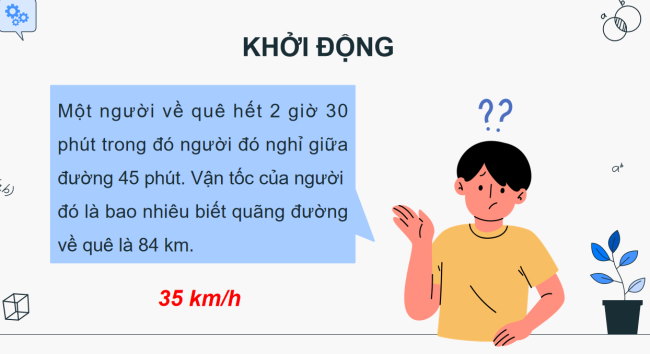 PowerPoint dạy thêm Toán 5 Bài 59: Vận tốc của một chuyển động đều