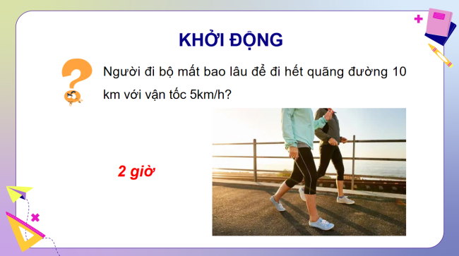 PowerPoint dạy thêm Toán 5 Bài 60: Quãng đường, thời gian của một chuyển động đều