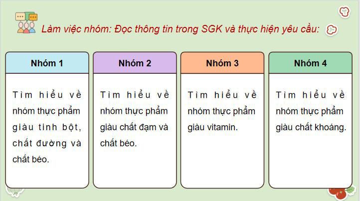 Giáo án Công nghệ 9 Chế biến thực phẩm Bài 1