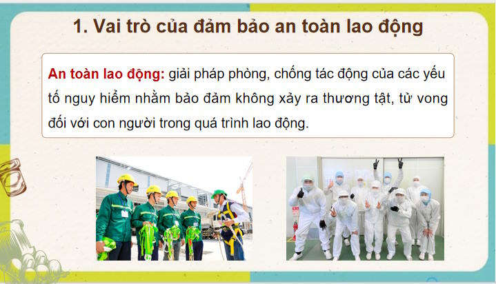 Giáo án Công nghệ 9 Chế biến thực phẩm Bài 1