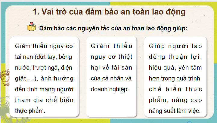 Giáo án Công nghệ 9 Chế biến thực phẩm Bài 1