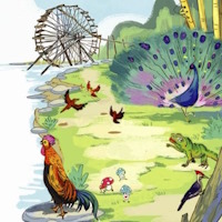 PowerPoint Tiếng Việt 3 Bài 5: Ngày hội rừng xanh tích hợp AI