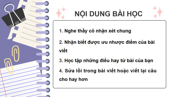 PowerPoint Tiếng Việt 4 Bài 13: Trả bài viết đoạn văn nêu ý kiến