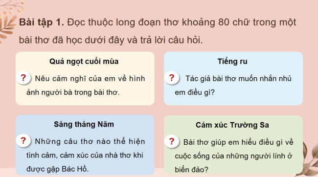 PowerPoint Tiếng Việt 4 Ôn tập và đánh giá giữa học kì 2 (Tiết 3, 4)