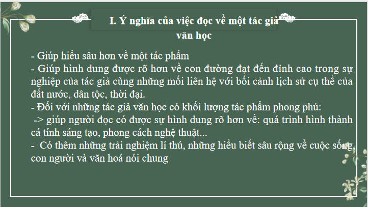 Đọc về một tác giả văn học