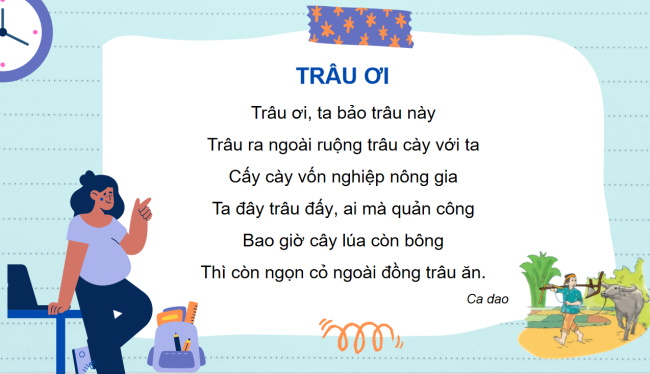 PowerPoint Tiếng Việt 2 Bài 20: Nghe - viết Trâu ơi, Chữ hoa Q