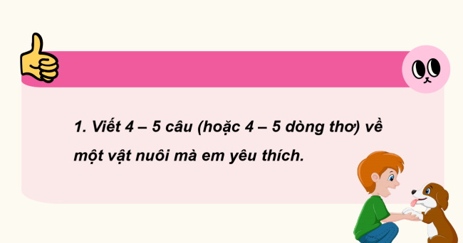 PowerPoint Tiếng Việt 2 Bài 20: Viết về vật nuôi