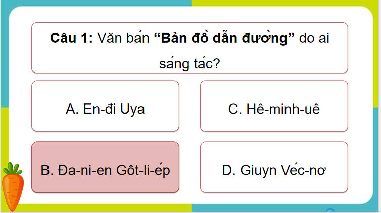 Trò chơi khởi động Ngữ văn 7: Bản đồ dẫn đường