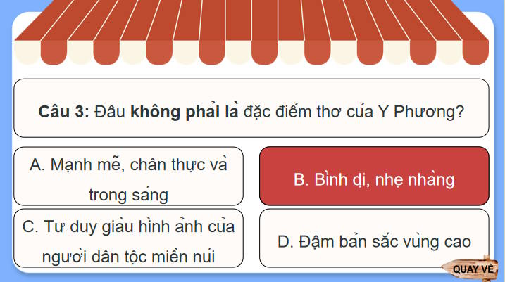 Trò chơi khởi động Ngữ văn 7: Nói với con
