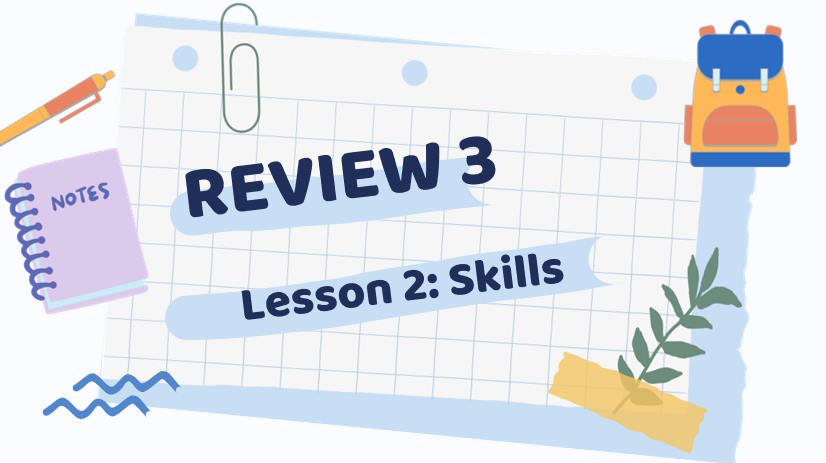 Tiếng Anh 9 Review 3: Skills